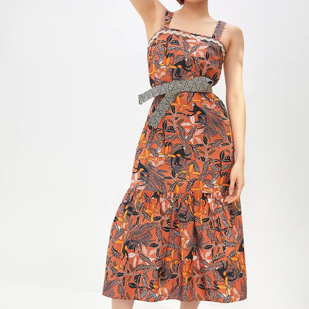 Corey Lynn Calter Flounced Midi Dress